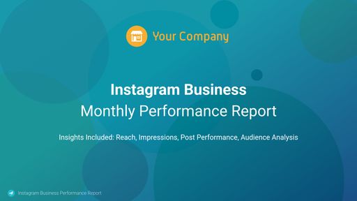 Instagram Business Report Template